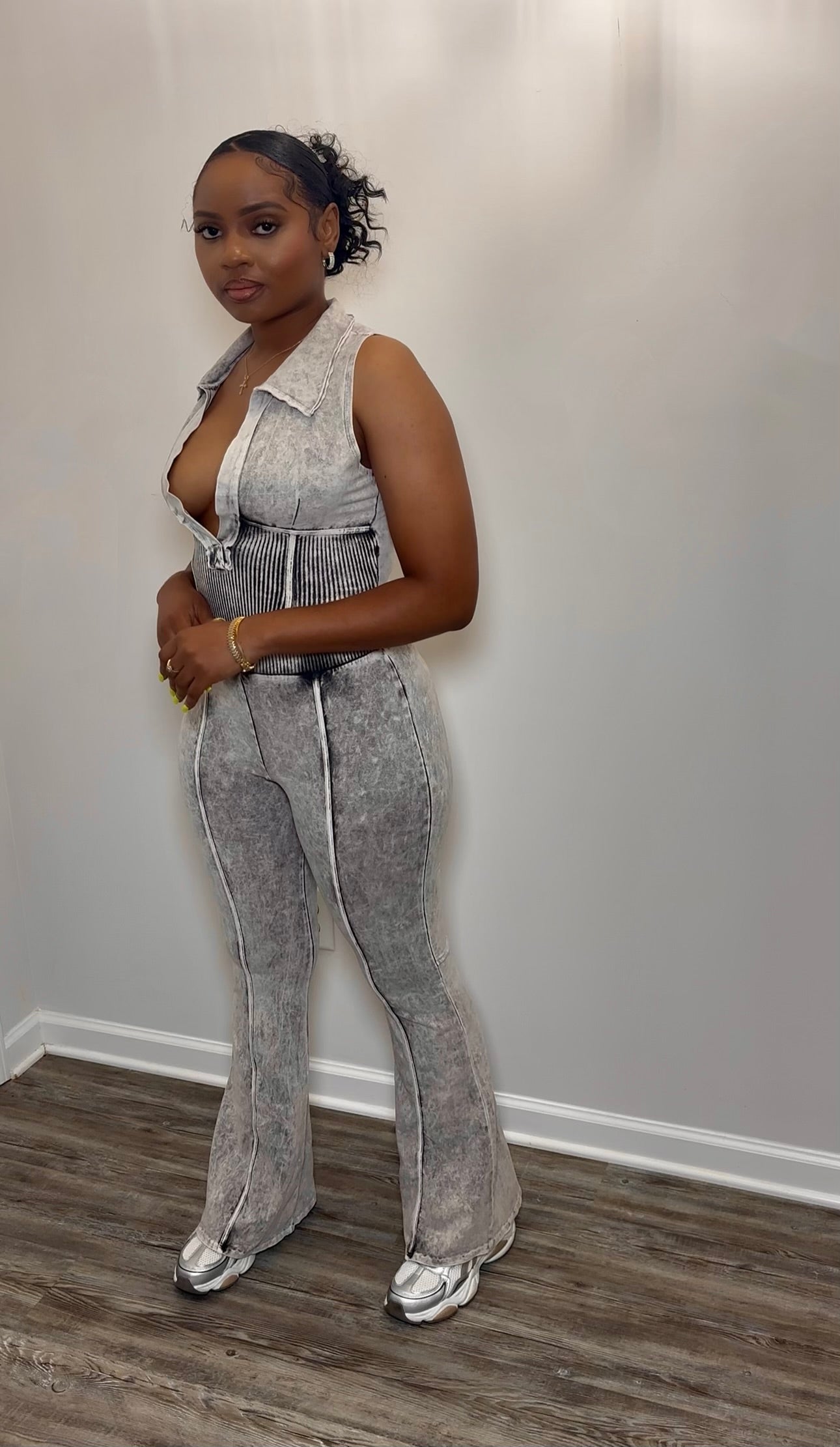 Ribbed Rider Pants Set