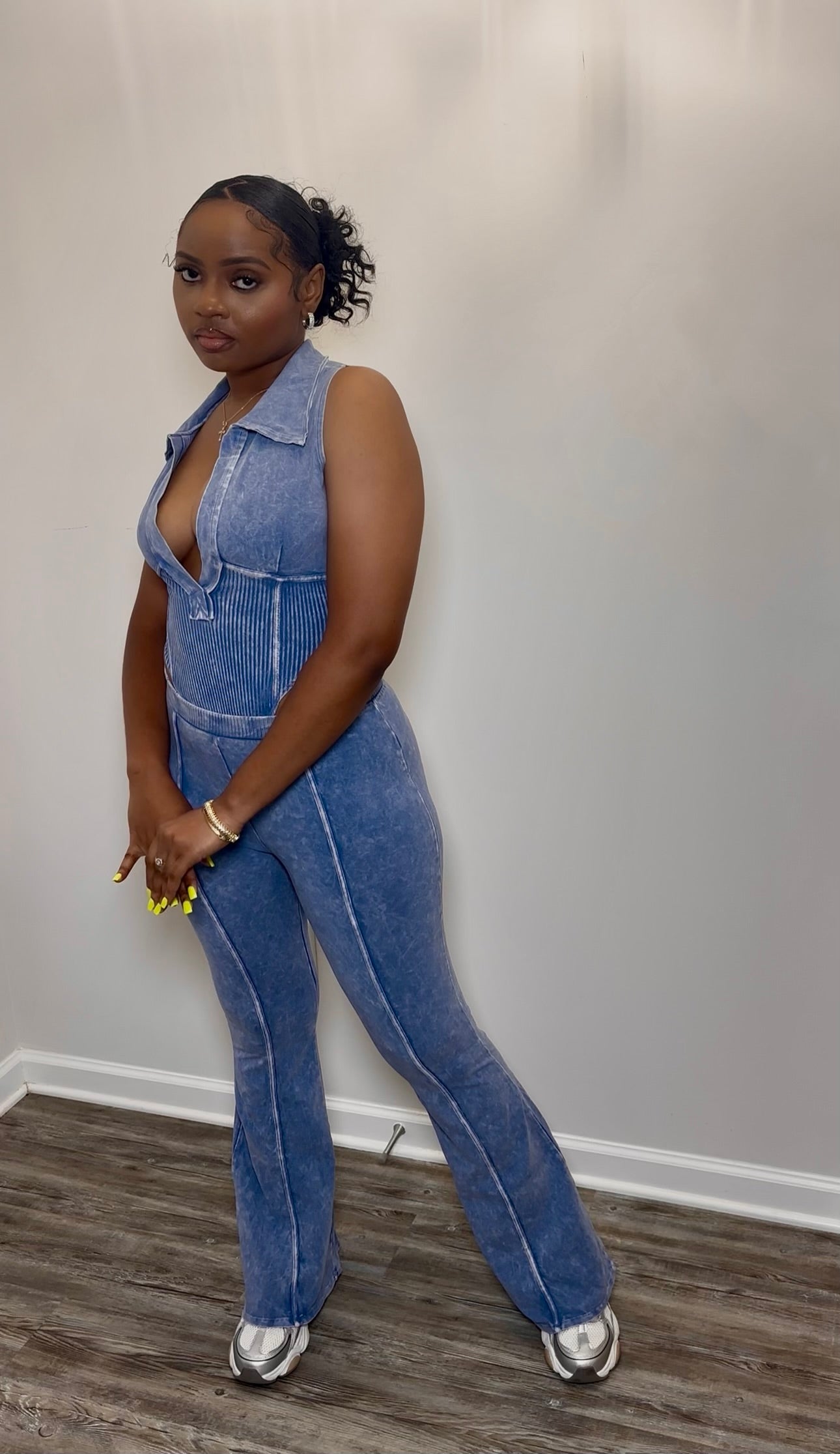 Ribbed Rider Pants Set